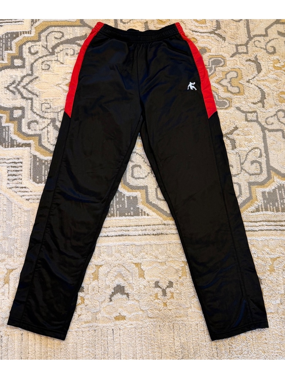 FND1 Boys Black & Red Athletic Track Pants XL 14/16